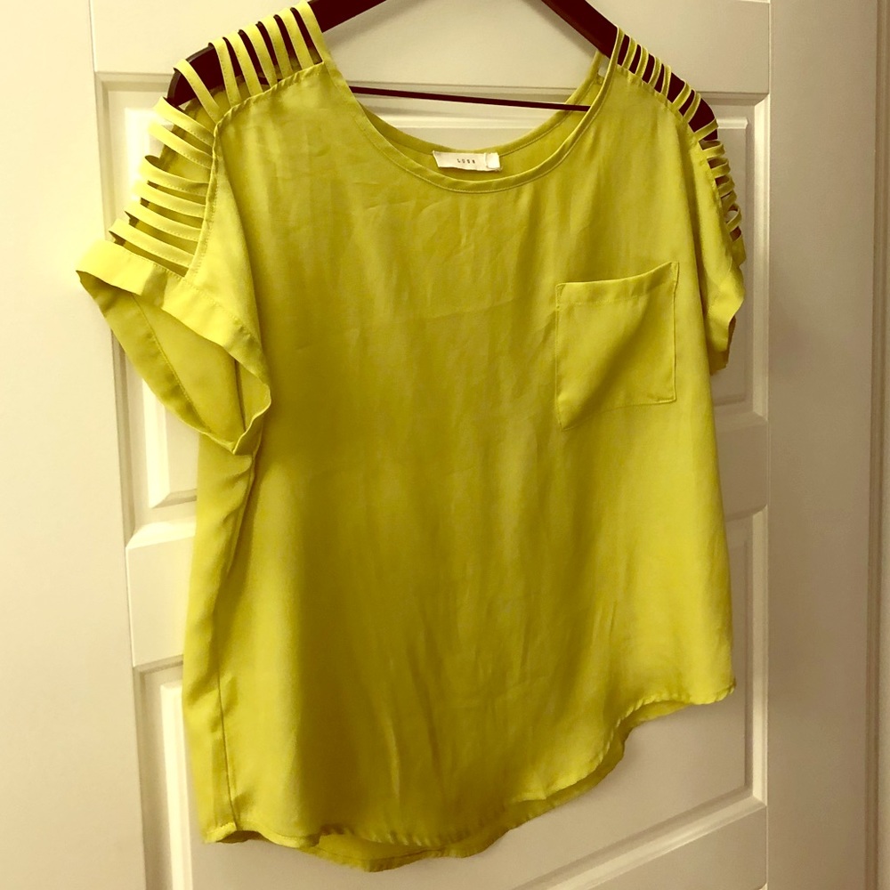 Small lime green blouse